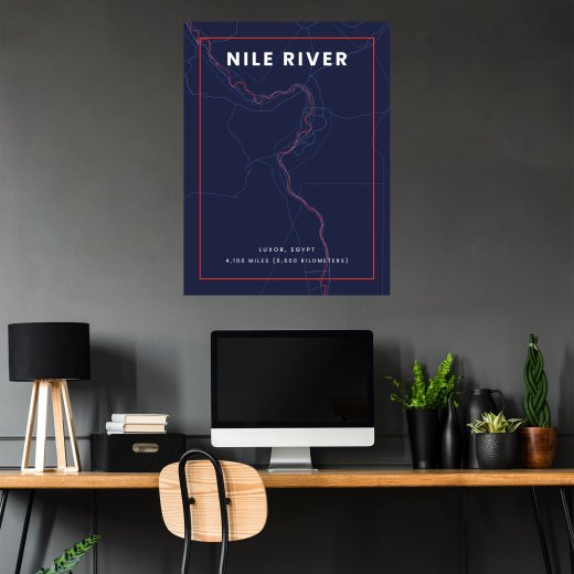 Nile River through Luxor in High Energy Poster 5