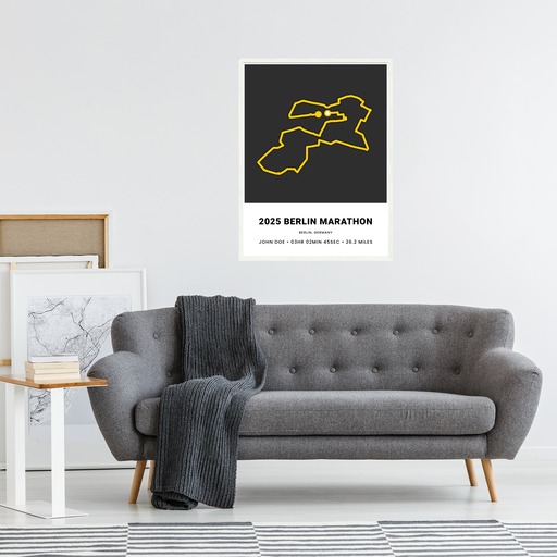 Minimalist 2025 Berlin Marathon Poster Route Map Custom Design by You Minimalist 2025 Berlin Marathon Poster Route Map Custom Design by You