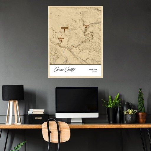 Our Trip to Arches National Park Poster - Topo Map 4