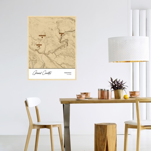 Our Trip to Arches National Park Poster - Topo Map 5