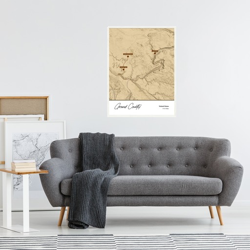 Our Trip to Arches National Park Poster - Topo Map 6