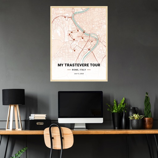 My Stay in Trastevere Poster - Route Map 3