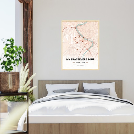 My Stay in Trastevere Poster - Route Map 6