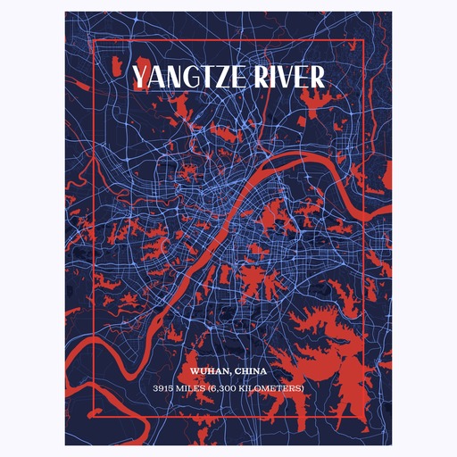 Yangtze River through Wuhan in High Energy Poster 1