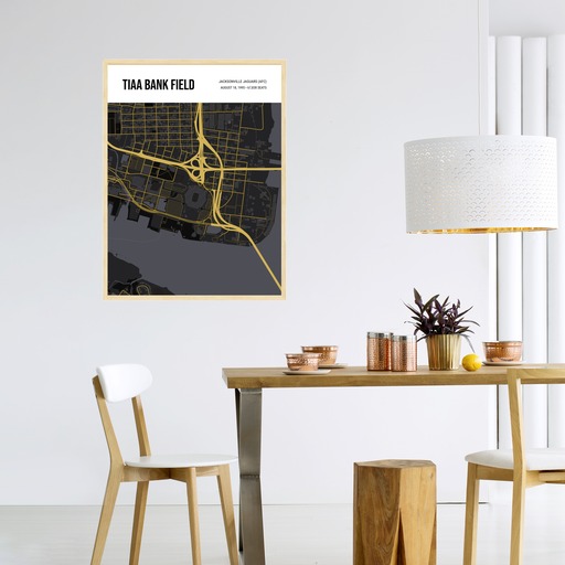 Jacksonville Jaguars Stadium Poster - Street Map 5