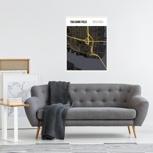 Jacksonville Jaguars Stadium Poster - Street Map 6
