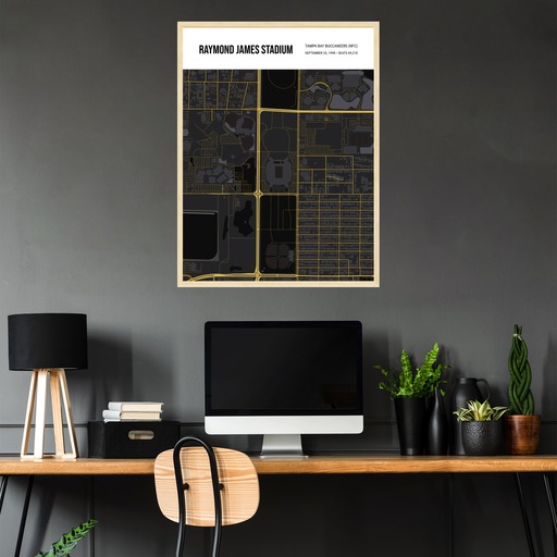 Tampa Bay Buccaneers Stadium Poster - Street Map 4