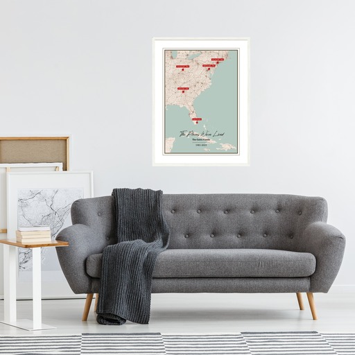 The Places We Lived In Poster - Street Map 6
