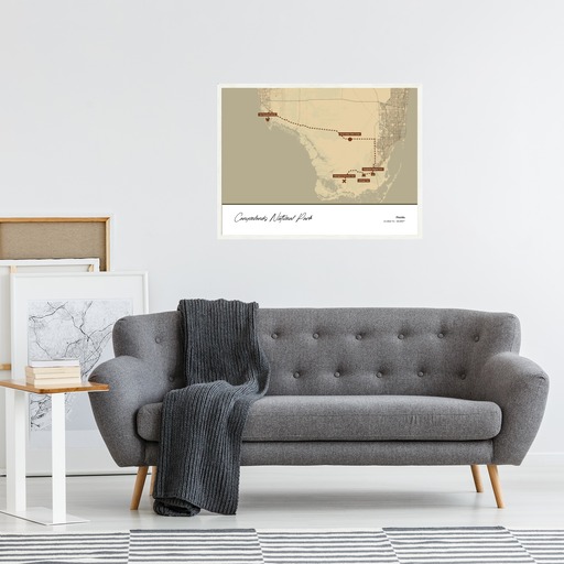 Our Trip to Everglades National Park Poster - Topo Map 6