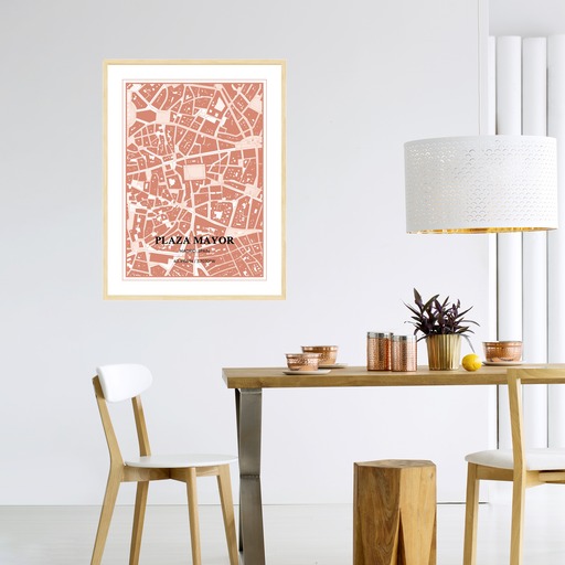 Plaza Mayor Poster - Street Map 3