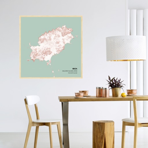Island of Ibiza Poster - Street Map 3