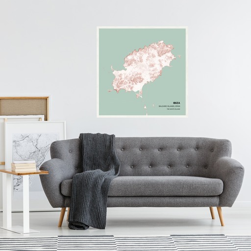 Island of Ibiza Poster - Street Map 4