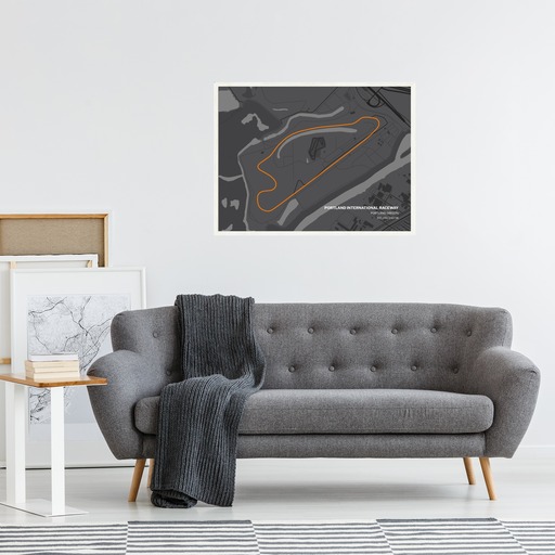 Portland International Raceway Poster - Track Map 4