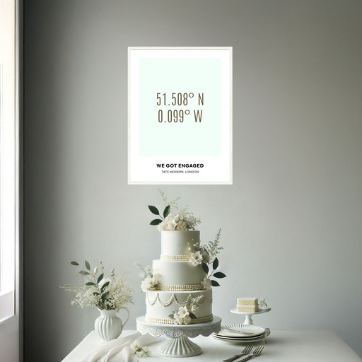 Where We Got Engaged Poster - Coordinates 2