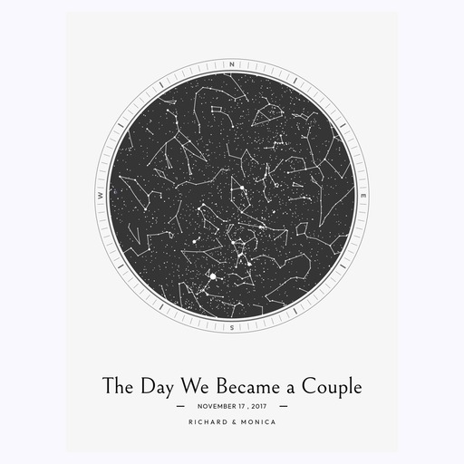 The Day We Became a Couple Poster - Celestial Map 1