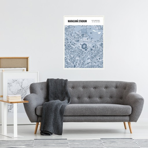 Maracanã Stadium Poster - Street Map 5