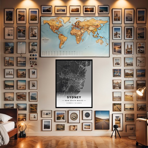 Sydney in Dark Poster - Street Map 2