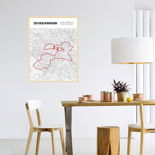 2024 Berlin Marathon Poster - Route Map 5