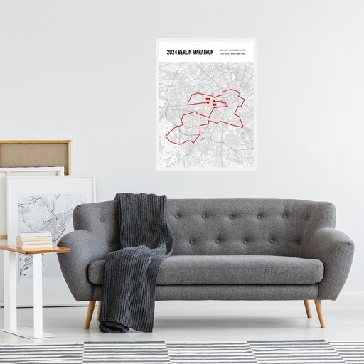2024 Berlin Marathon Poster - Route Map 6
