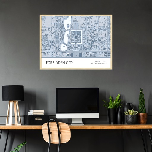 Forbidden City Poster -  Street Map 3