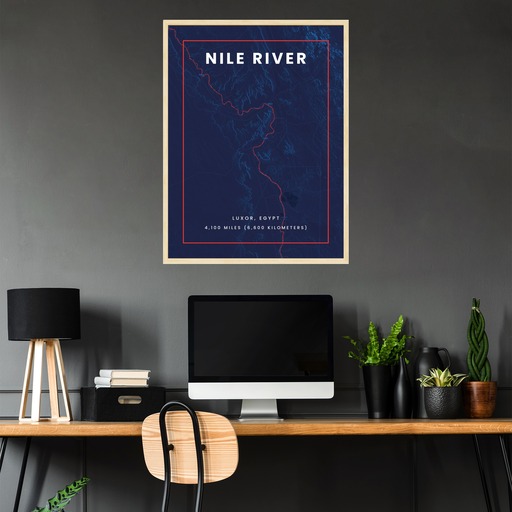 Nile River through Luxor in High Energy Poster 3