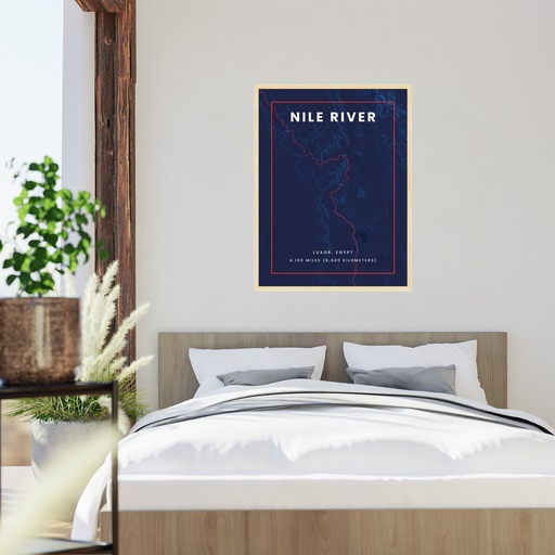 Nile River through Luxor in High Energy Poster 6