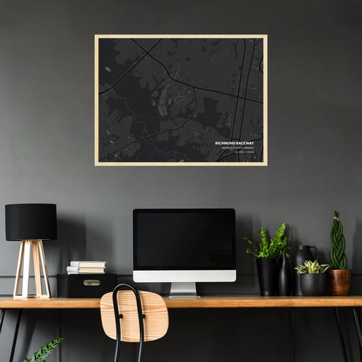 Richmond Raceway Poster - Street Map 2