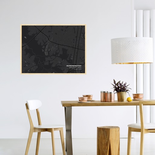 Richmond Raceway Poster - Street Map 3