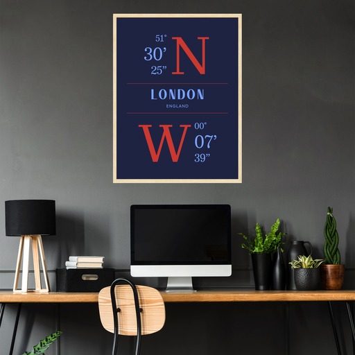 London Coordinates Poster 3
