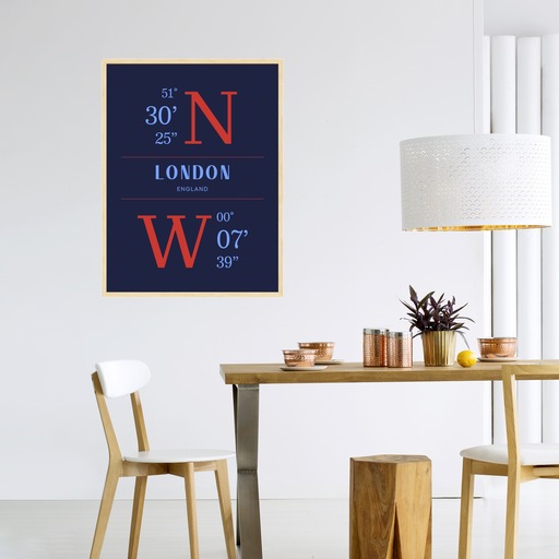 London Coordinates Poster 4