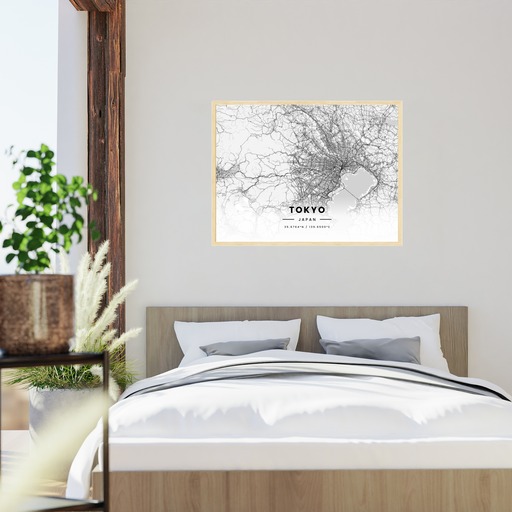 Tokyo in Light Poster - Street Map 6