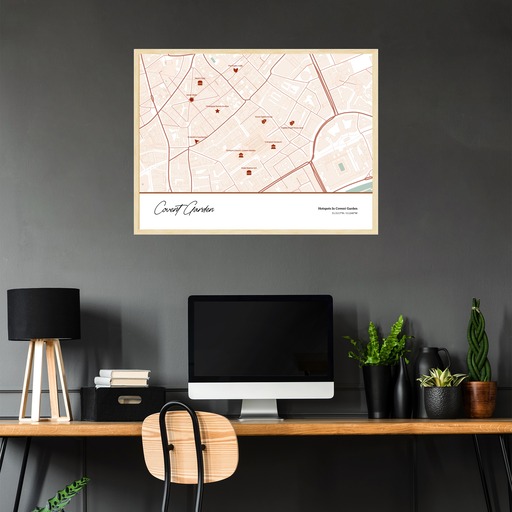 Hotspots in Covent Garden Poster - Street Map 3