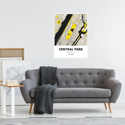 Central Park Poster - Street Map 4