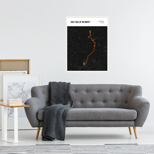 2023 Paris - Roubaix Poster - Route Map 5