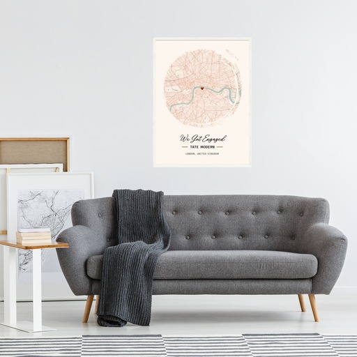 Where We Got Engaged Poster - Street Map 6