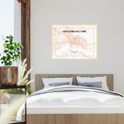Santa Maria Del Fiore Poster - Street Map 5