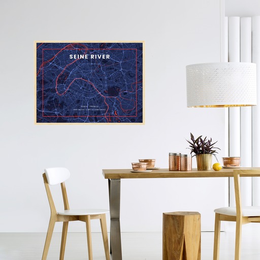 La Seine River through Paris in High Energy Poster 4