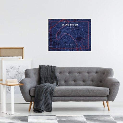 La Seine River through Paris in High Energy Poster 5