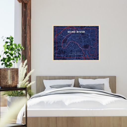 La Seine River through Paris in High Energy Poster 6