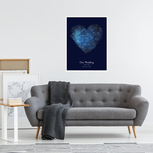 Our Wedding Poster - Starry Celestial Map 6