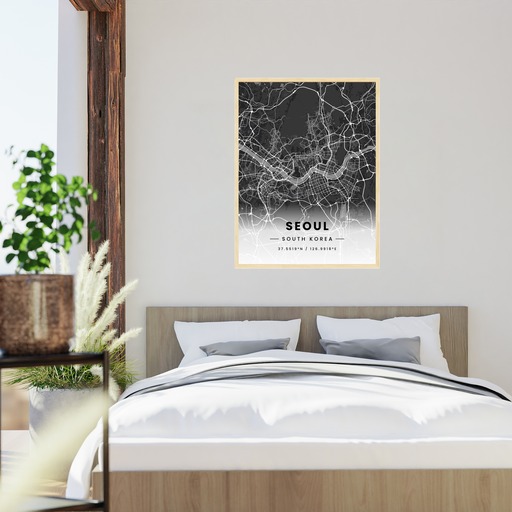 Seoul in Dark Poster - Street Map 6