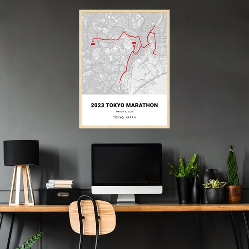 2023 Tokyo Marathon Poster - Route Map 4