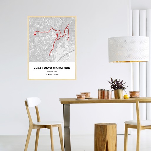 2023 Tokyo Marathon Poster - Route Map 5