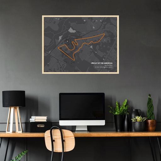 Circuit of the Americas Poster - Track Map 2