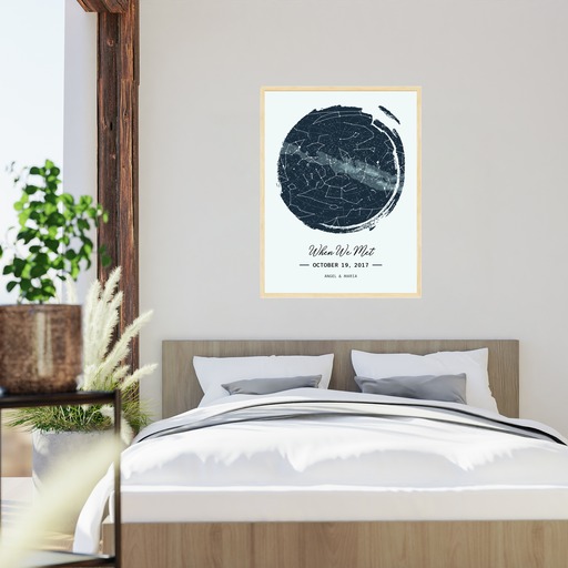 When We Met Poster - Celestial Map 5