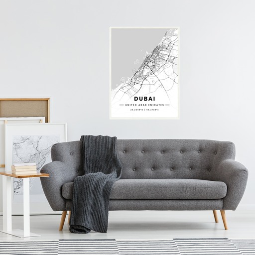 Dubai in Light Poster - Street Map 5