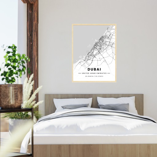 Dubai in Light Poster - Street Map 6