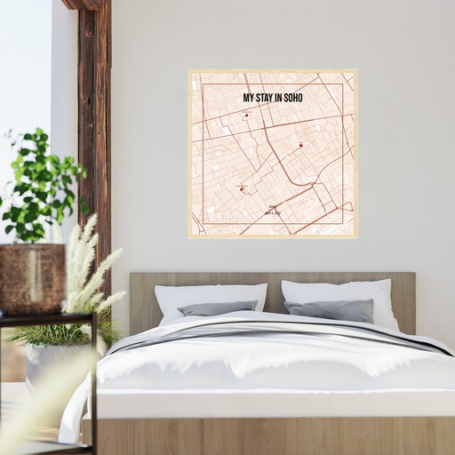 My Stay in Soho Poster - Route Map 6