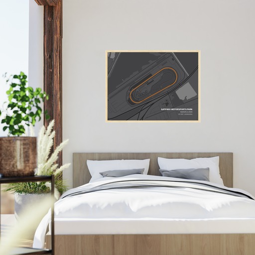 Gateway Motorsports Park Poster - Track Map 5