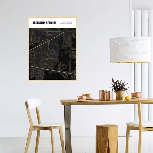 Buffalo Bills Stadium Poster - Street Map 5